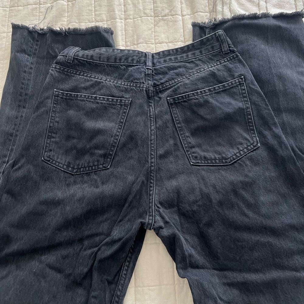 Black Zara wide leg jeans - Picture 3 of 5